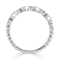 0.14ct Round Brilliant Cut Diamond Wedding Band in Platinum