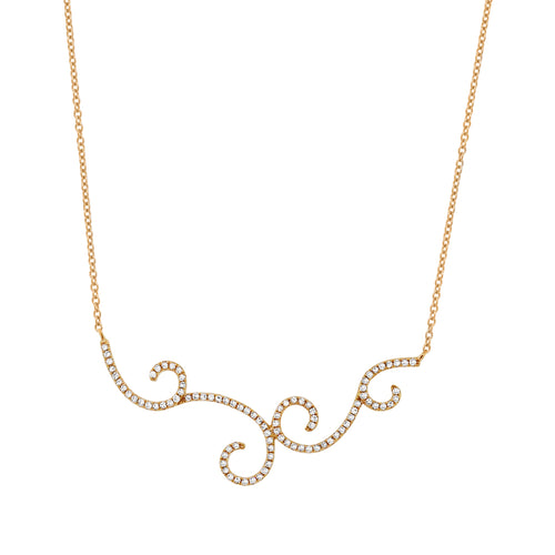 0.29ct Diamond Necklace in 14k Yellow Gold