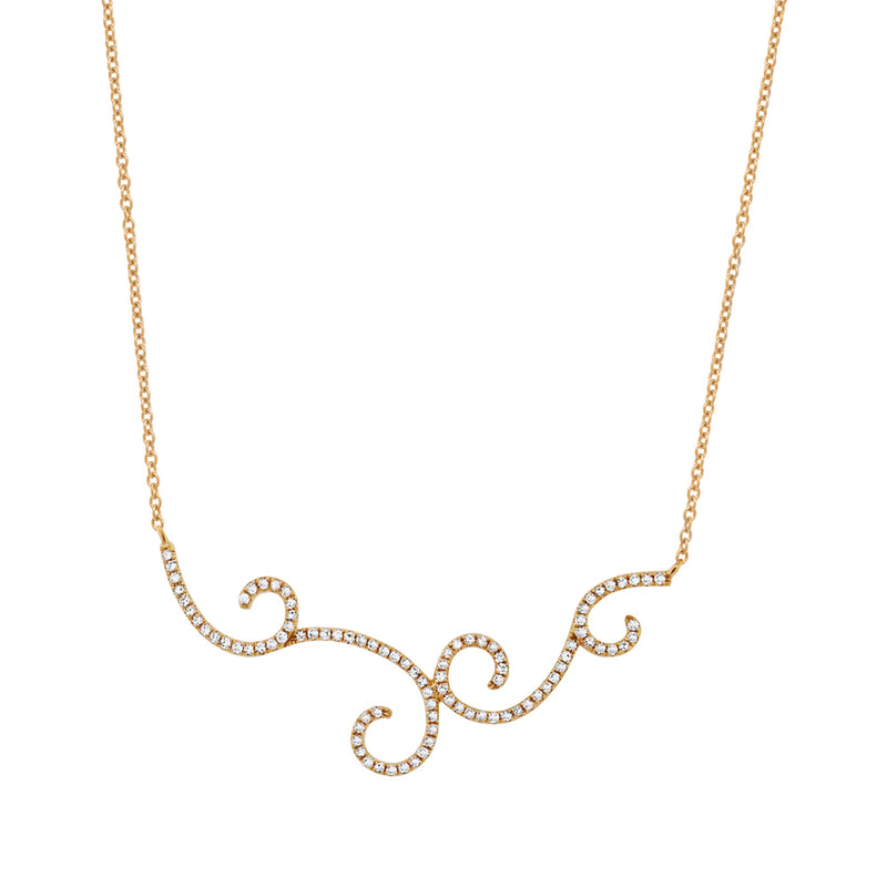 0.29ct Diamond Necklace in 14k Yellow Gold