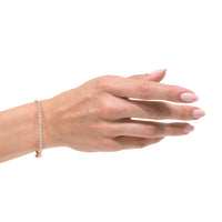 0.89ct Round Brilliant Cut Diamond Bangle Bracelet in 14k Yellow Gold