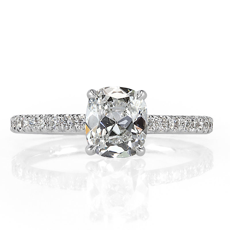 1.43ct Old Mine Cut Diamond Engagement Ring