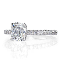 1.43ct Old Mine Cut Diamond Engagement Ring