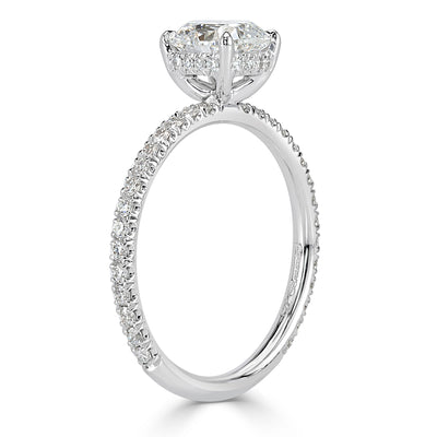 1.43ct Old Mine Cut Diamond Engagement Ring