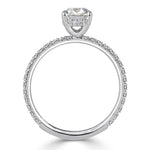 1.43ct Old Mine Cut Diamond Engagement Ring