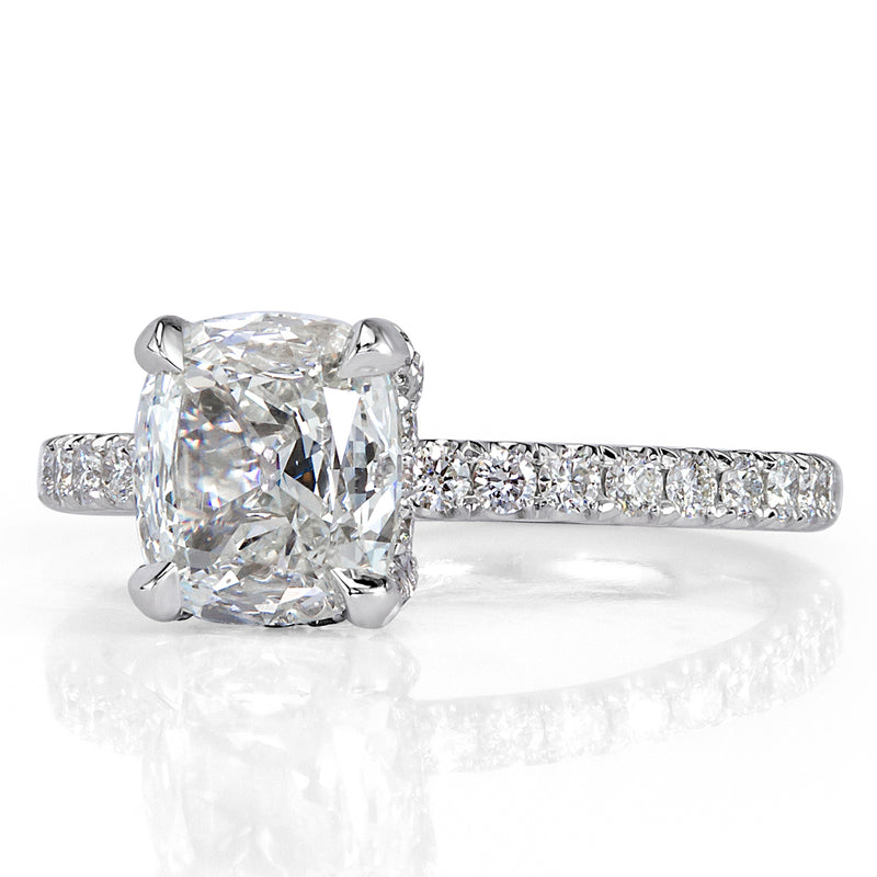 1.83ct Old Mine Cut Diamond Engagement Ring