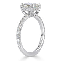 1.83ct Old Mine Cut Diamond Engagement Ring