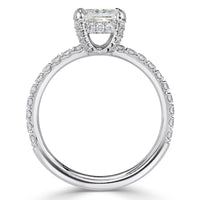 1.83ct Old Mine Cut Diamond Engagement Ring