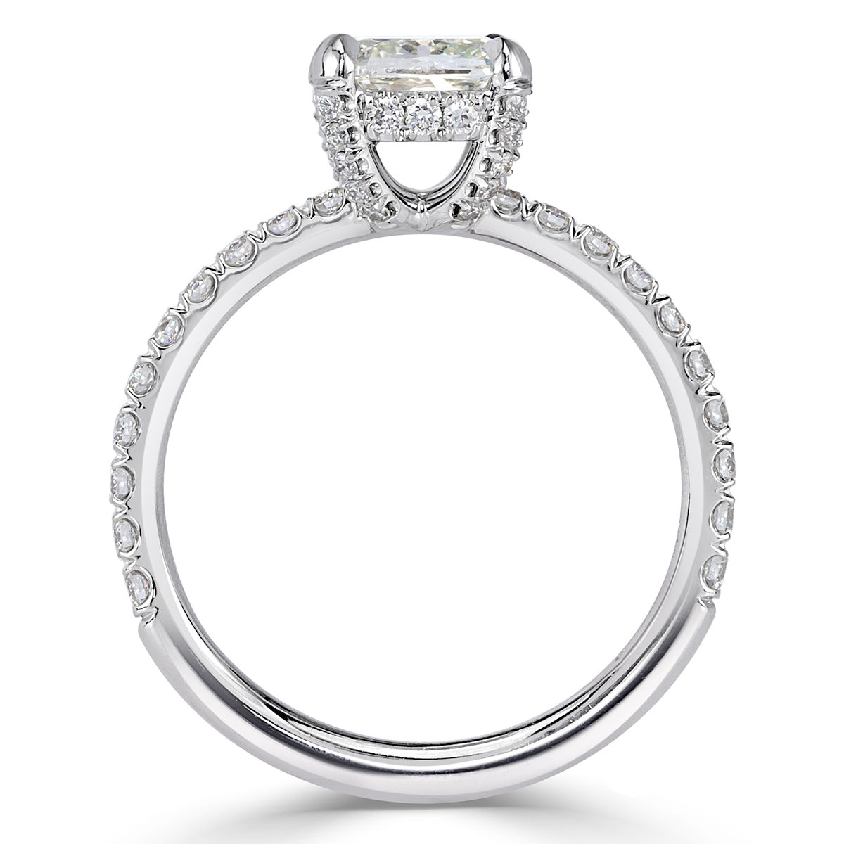 1.83ct Old Mine Cut Diamond Engagement Ring