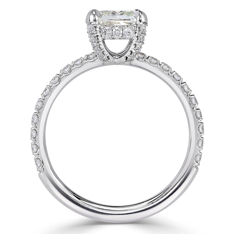 1.83ct Old Mine Cut Diamond Engagement Ring