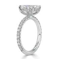 3.16ct Oval Cut Diamond Engagement Ring