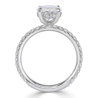 3.16ct Oval Cut Diamond Engagement Ring