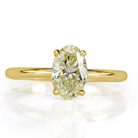 1.26ct Oval Cut Diamond Engagement Ring