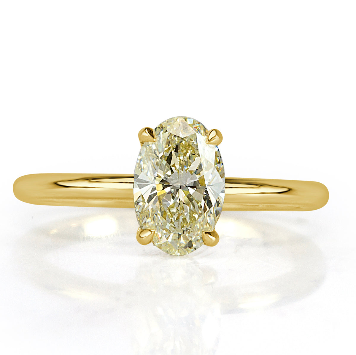 1.26ct Oval Cut Diamond Engagement Ring