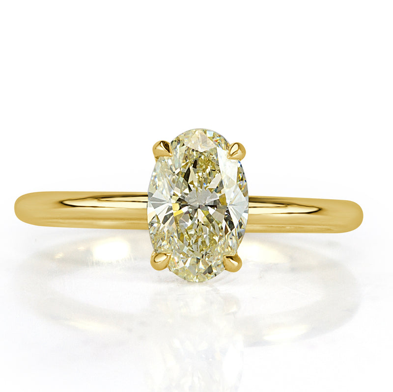 1.26ct Oval Cut Diamond Engagement Ring