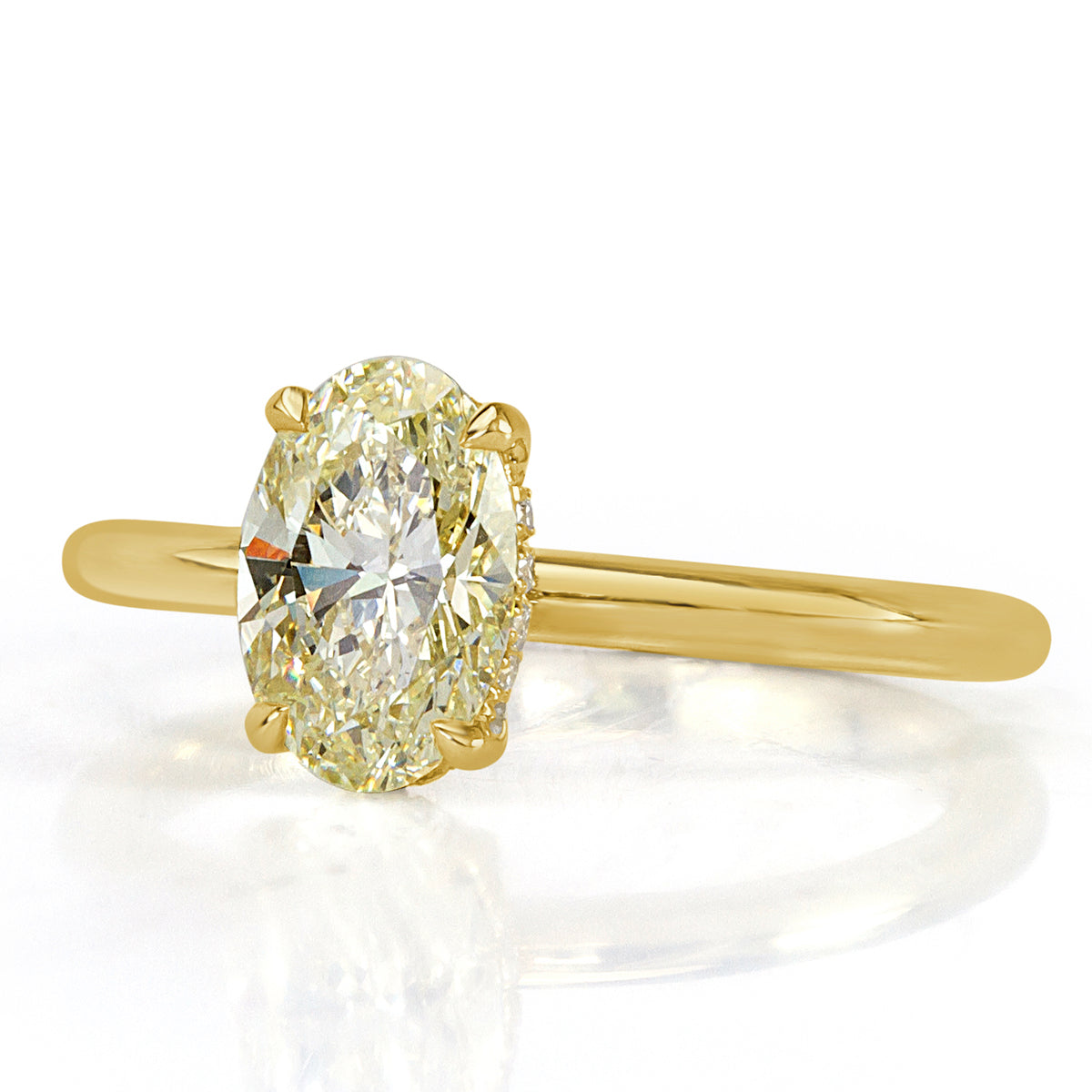 1.26ct Oval Cut Diamond Engagement Ring