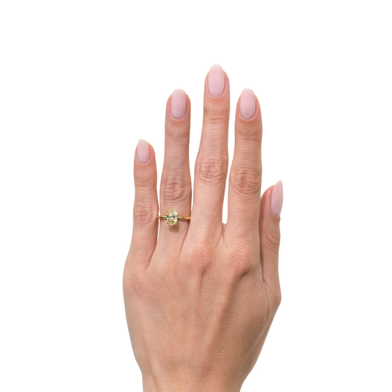 1.26ct Oval Cut Diamond Engagement Ring