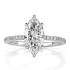 1.97ct Marquise Cut Diamond Engagement Ring