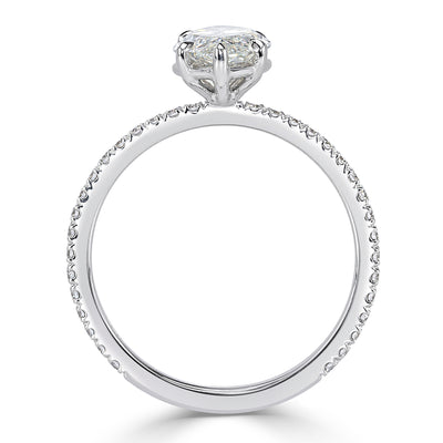 1.97ct Marquise Cut Diamond Engagement Ring