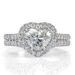 2.27ct Heart Shaped Diamond Engagement Ring
