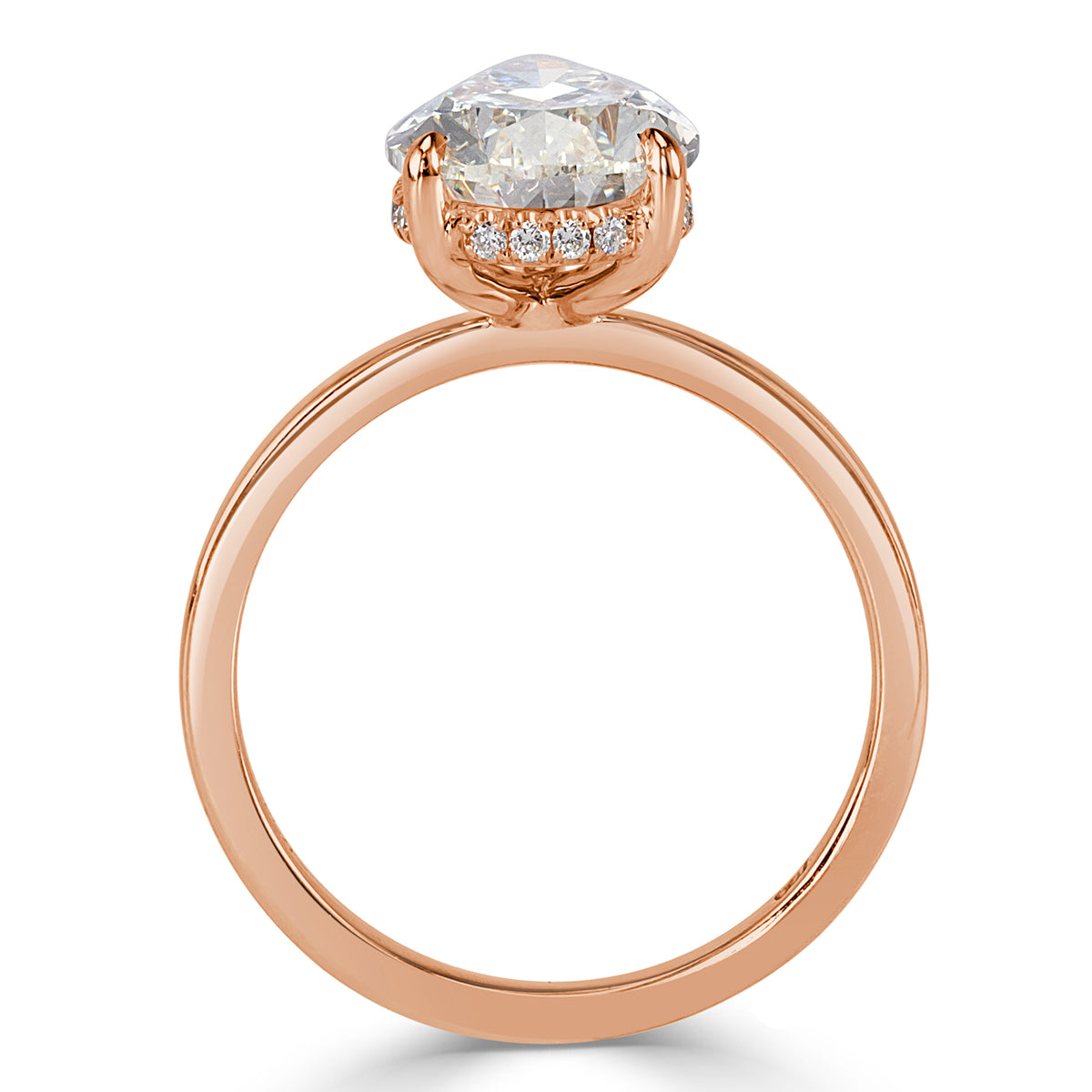 3.10ct Pear Shaped Diamond Engagement Ring