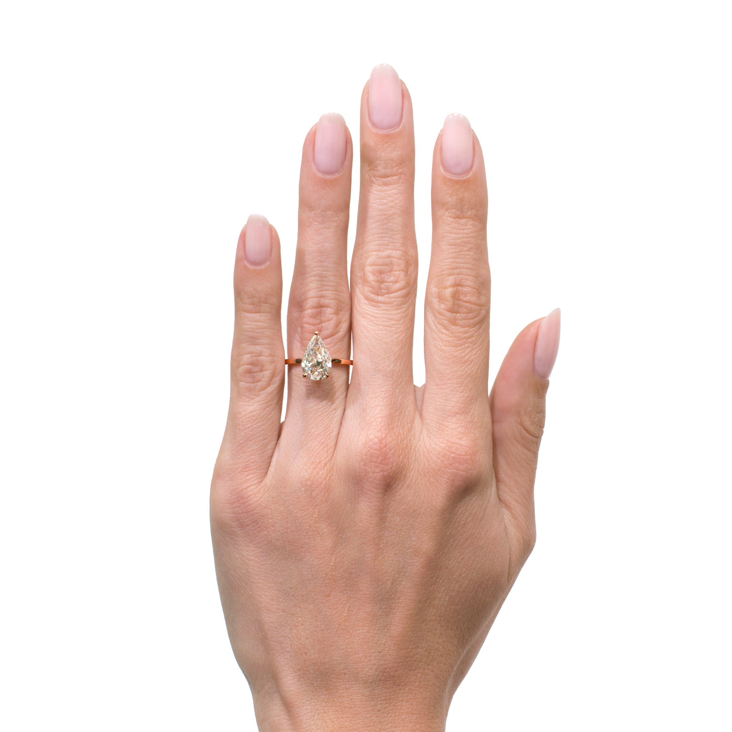 2.34ct Pear Shaped Diamond Engagement Ring