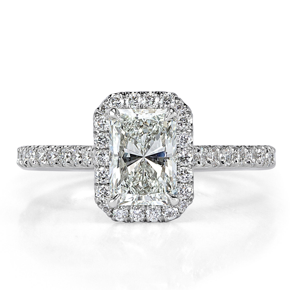 1.41ct Radiant Cut Diamond Engagement Ring