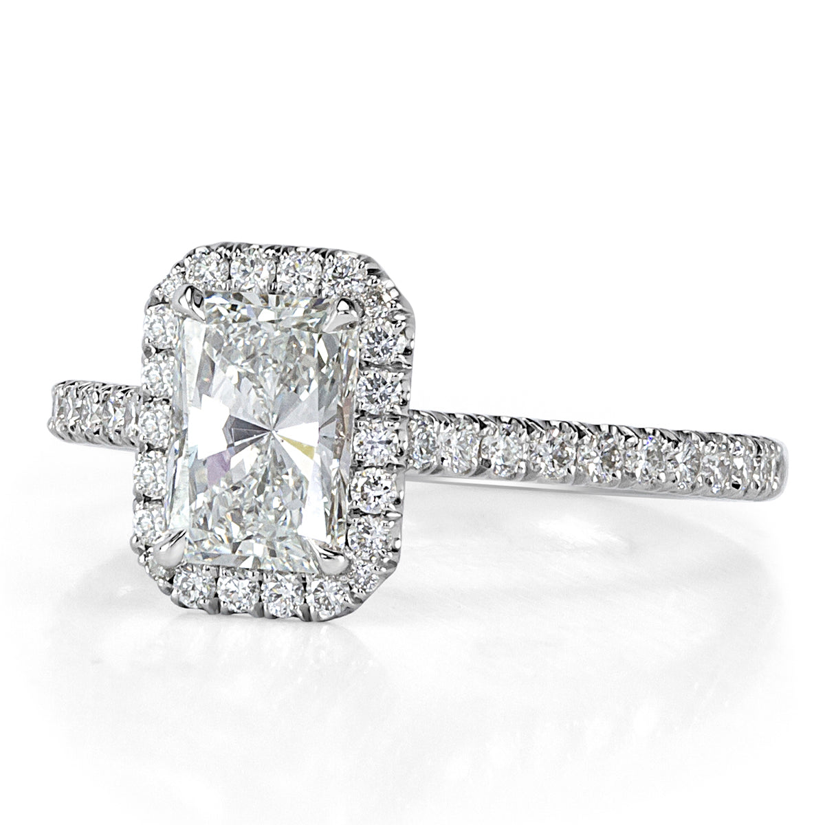 1.41ct Radiant Cut Diamond Engagement Ring