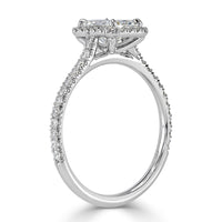 1.41ct Radiant Cut Diamond Engagement Ring