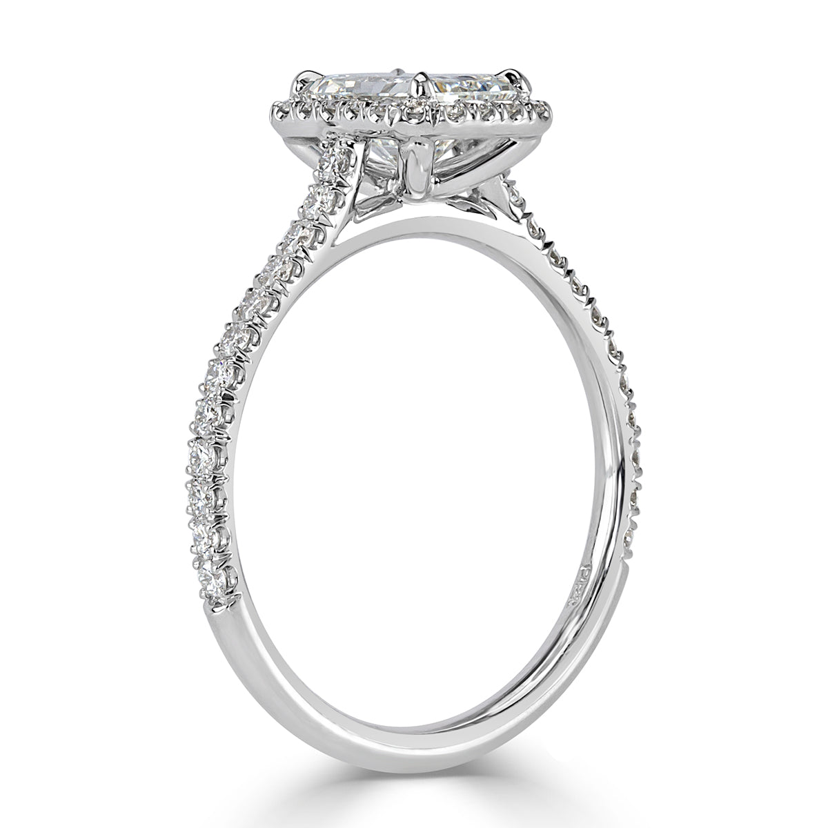 1.41ct Radiant Cut Diamond Engagement Ring