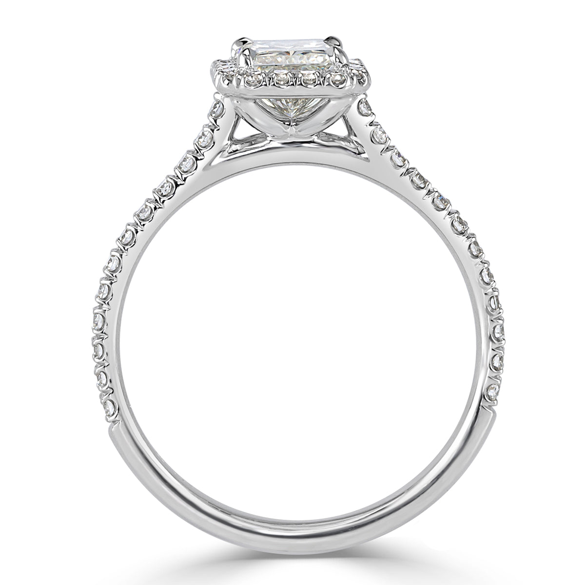 1.41ct Radiant Cut Diamond Engagement Ring