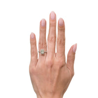 1.41ct Radiant Cut Diamond Engagement Ring