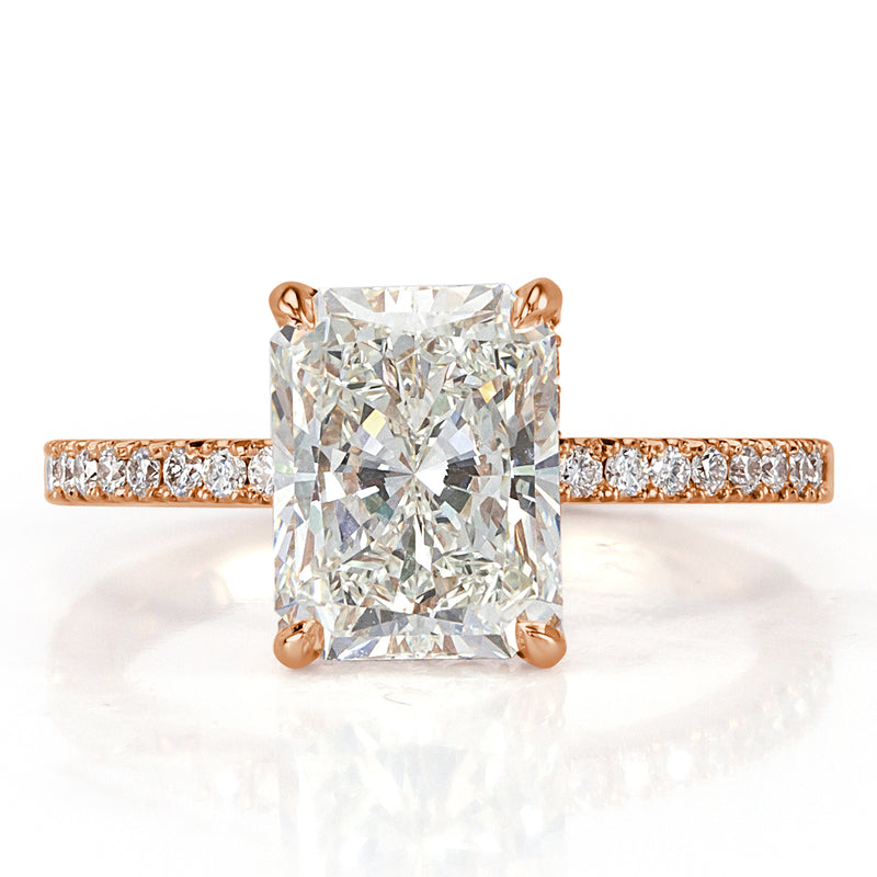2.81ct Radiant Cut Diamond Engagement Ring