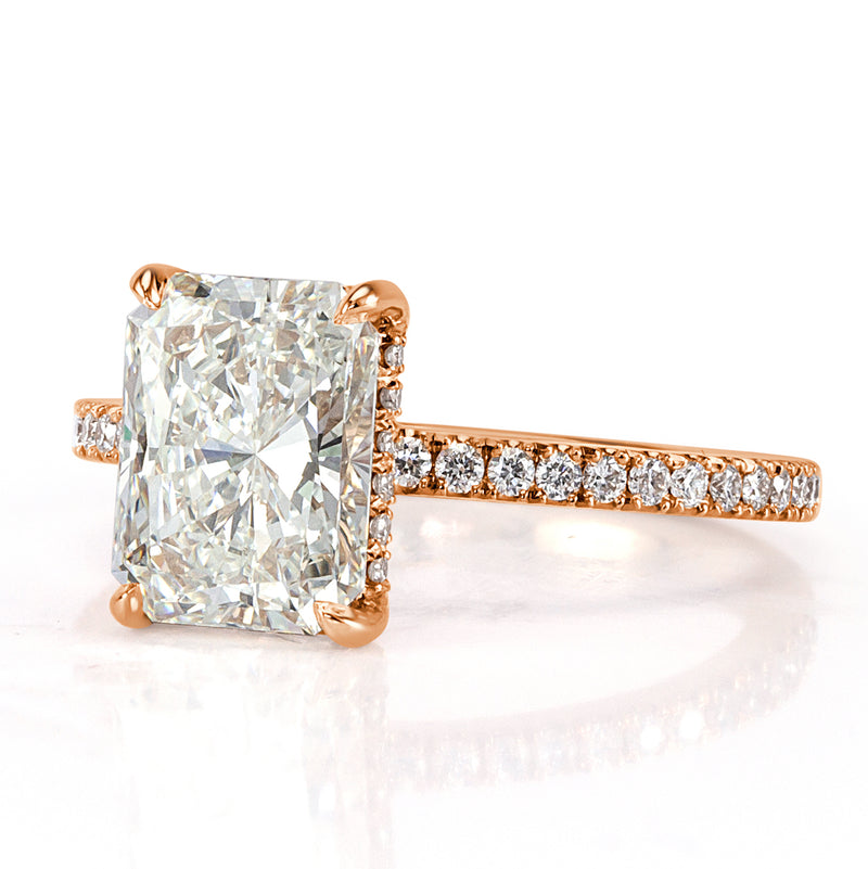2.81ct Radiant Cut Diamond Engagement Ring