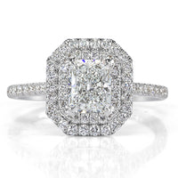 1.52ct Radiant Cut Diamond Engagement Ring