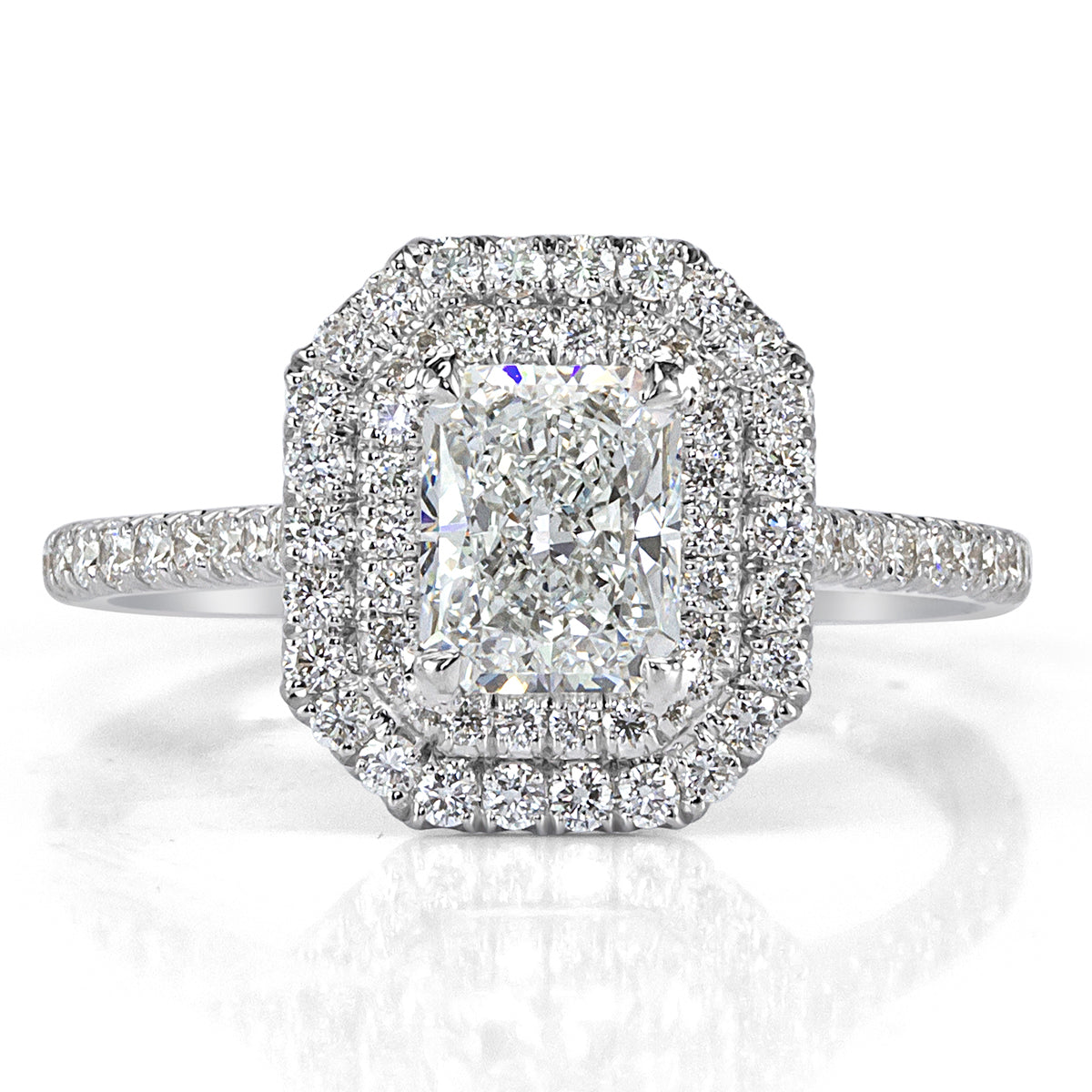 1.52ct Radiant Cut Diamond Engagement Ring