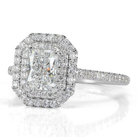 1.52ct Radiant Cut Diamond Engagement Ring