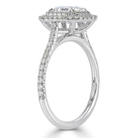 1.52ct Radiant Cut Diamond Engagement Ring