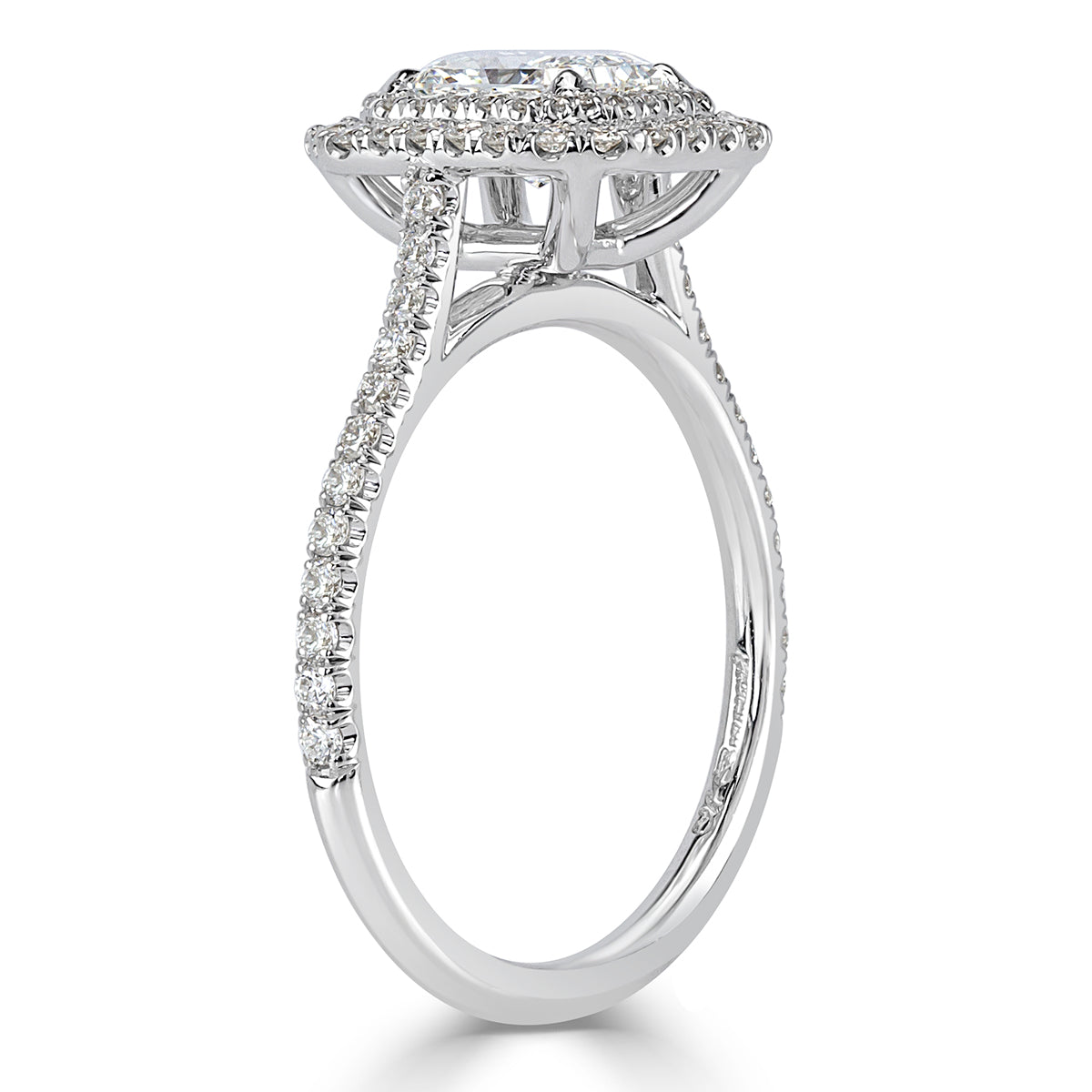 1.52ct Radiant Cut Diamond Engagement Ring