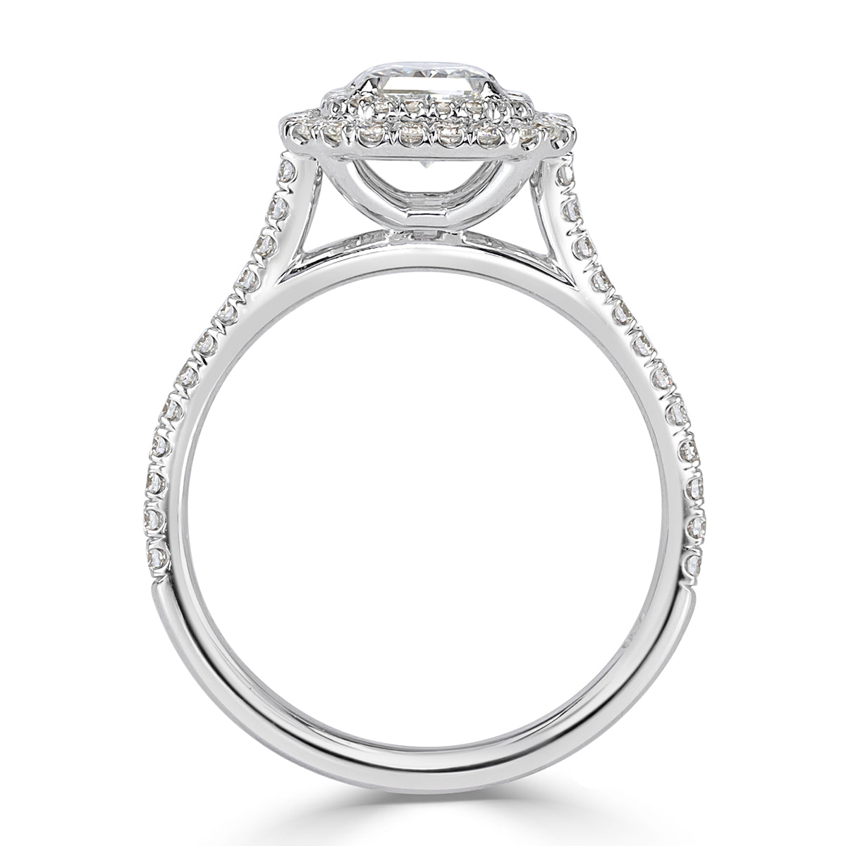 1.52ct Radiant Cut Diamond Engagement Ring