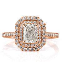 1.51ct Radiant Cut Diamond Engagement Ring