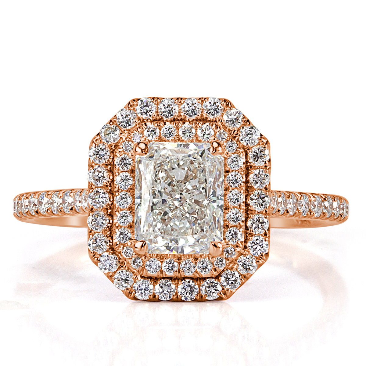 1.51ct Radiant Cut Diamond Engagement Ring