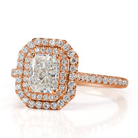 1.51ct Radiant Cut Diamond Engagement Ring