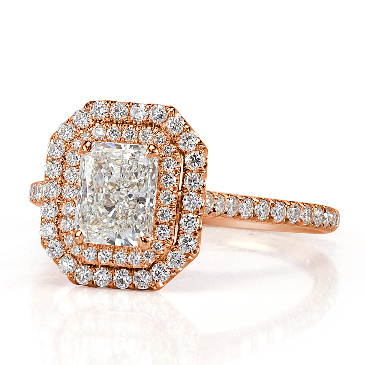 1.51ct Radiant Cut Diamond Engagement Ring