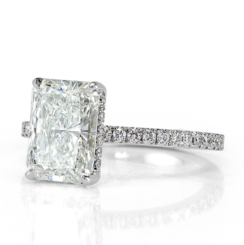 3.06ct Radiant Cut Diamond Engagement Ring