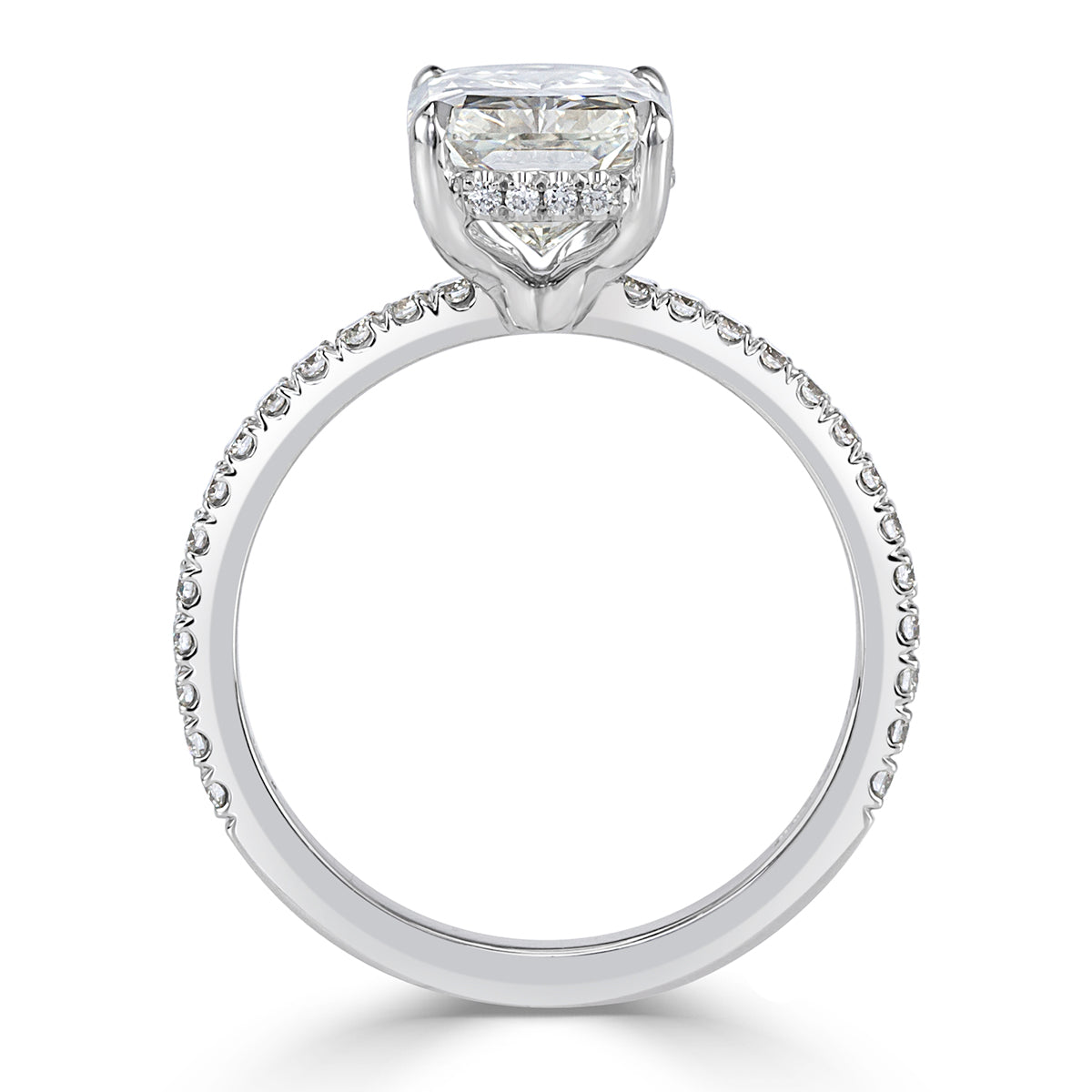 3.06ct Radiant Cut Diamond Engagement Ring