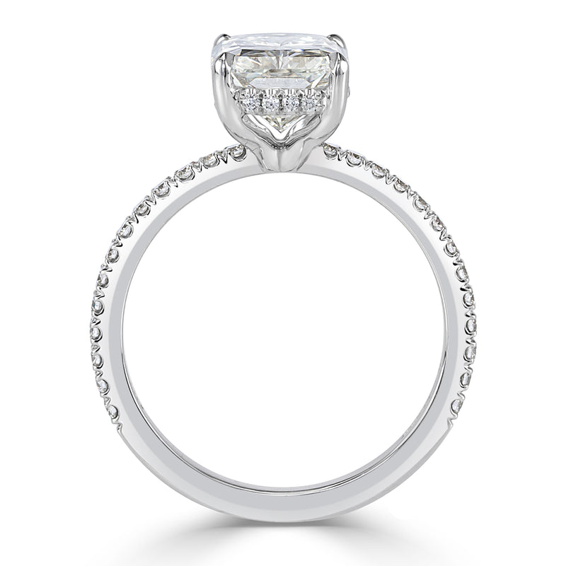 3.06ct Radiant Cut Diamond Engagement Ring