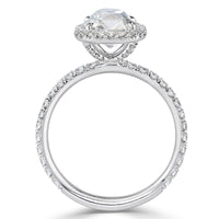 2.67ct Old Mine Cut Diamond Engagement Ring