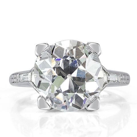 Old European Cut Lab Grown Diamond Art Deco Vintage Engagement Ring