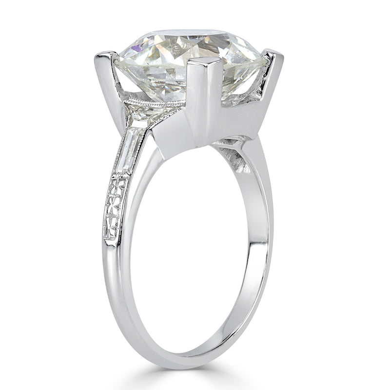 5.27ct Old European Cut Diamond Engagement Ring