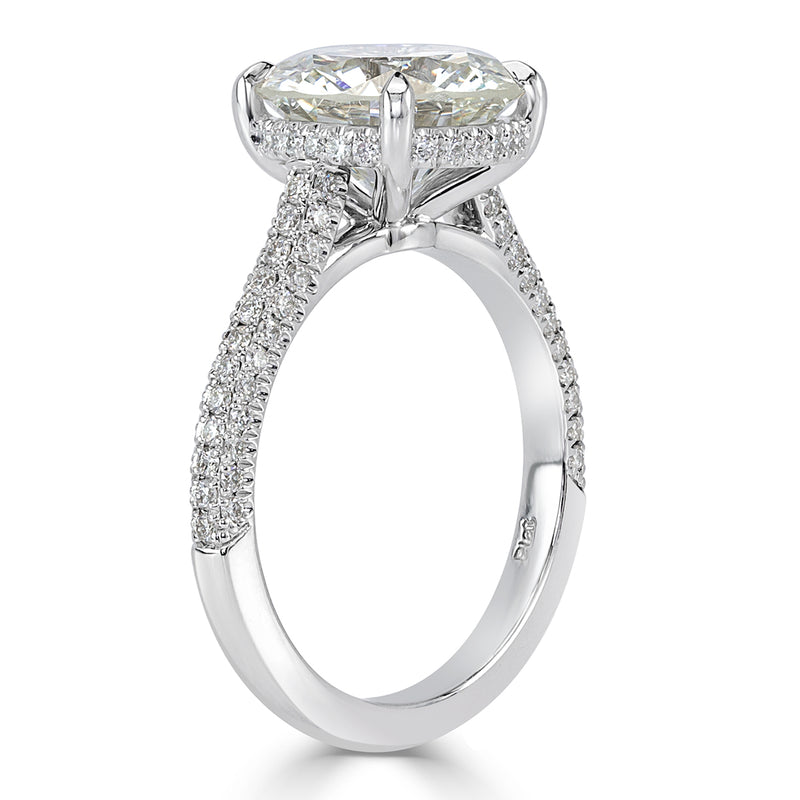 4.10ct Round Brilliant Cut Diamond Engagement Ring